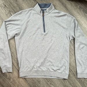 Gray Half-Zip Men's Sweater